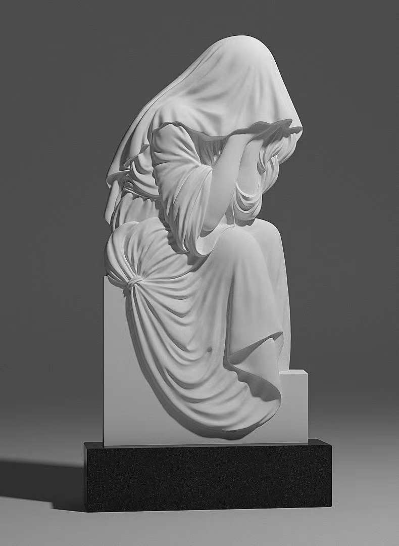 Κινεζική Xingyan ρωσική στυλ πένθος Madonna θέμα Art Tombstone